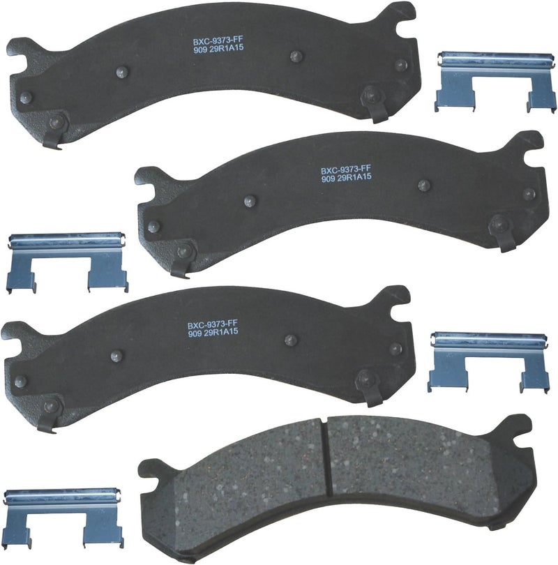 Bendix Premium SBC909 Ceramic Rear Brake Pads for Select Models Chevrolet Silverado 2500, 3500, 3500 Classic, HD, GMC Sierra HD - Image 1